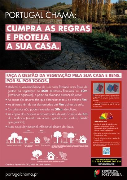 PORTUGAL CHAMA.  CUMPRA AS REGRAS E PROTEJA A SUA CASA