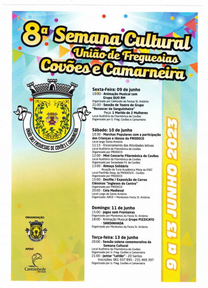 8&ordf; Semana Cultural Uni&atilde;o de Freguesias de Cov&otilde;es e Camarneira