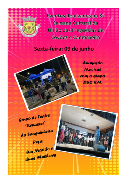 Eventos Realizados na 8&ordf; Semana Cultural desta Uni&atilde;o de Freguesias