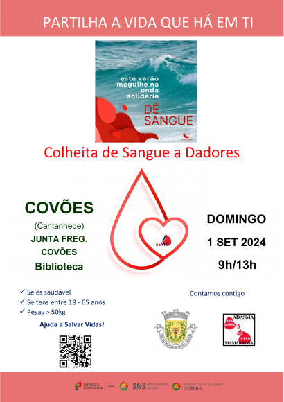 Divulga&ccedil;&atilde;o - Colheita Sangue - Cov&otilde;es