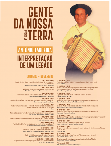 Projeto "Gente da Nossa Terra - Ant&oacute;nio Taboeira"