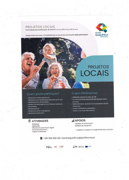 Projetos Locais - Centro QUALIFICA - Profiforma