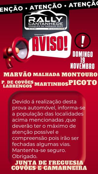 RALLY CANTANHEDE - COV&Otilde;ES - 19 DE NOVEMBRO