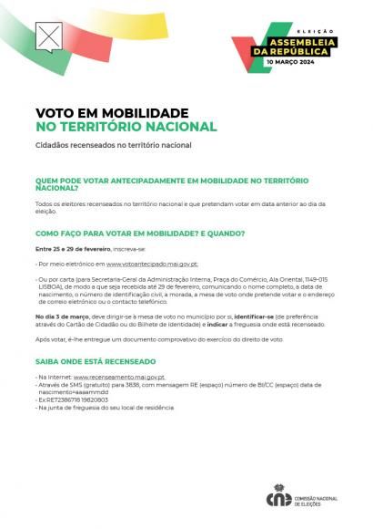 Divulgação _ Voto Antecipado | Eleição AR 2024 