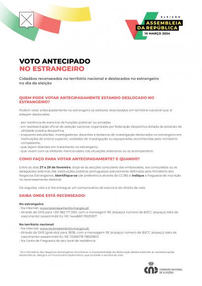 Divulga&ccedil;&atilde;o _ Voto Antecipado | Elei&ccedil;&atilde;o AR 2024 