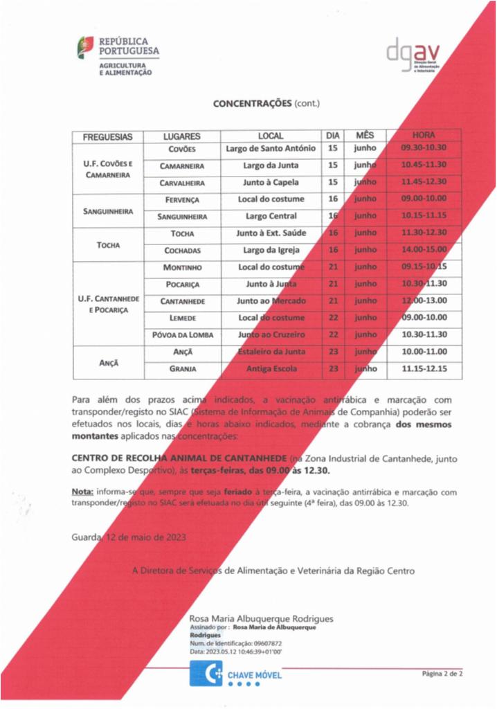 CALEND&Aacute;RIO DO SERVI&Ccedil;O OFICIAL - 2